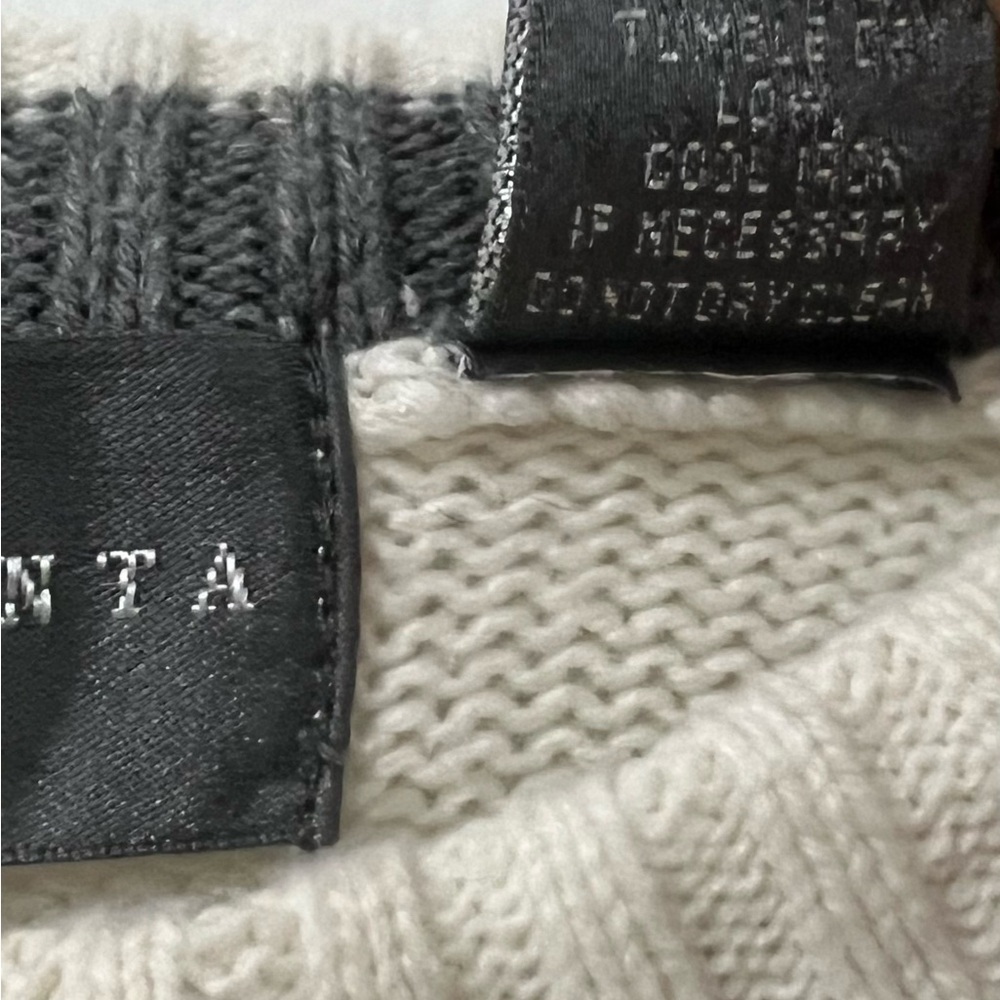 Oscar De La Renta vintage sweater, size L cream multi, 100% cotton - Picture 10 of 10